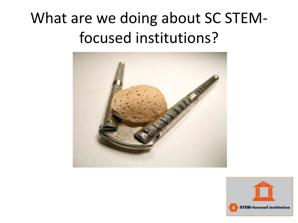 what are we doing about sc stem focused