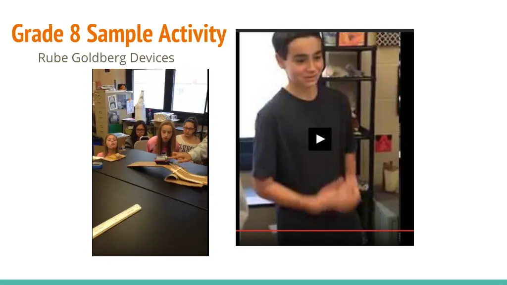 grade 8 sample activity rube goldberg devices