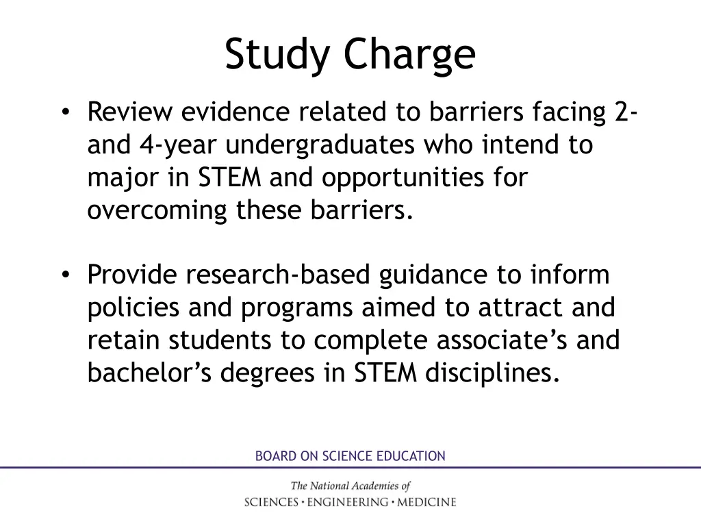 study charge