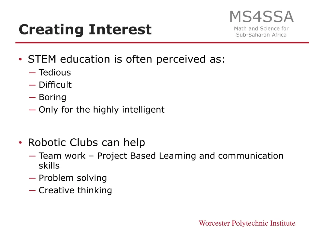 ms4ssa math and science for sub saharan africa