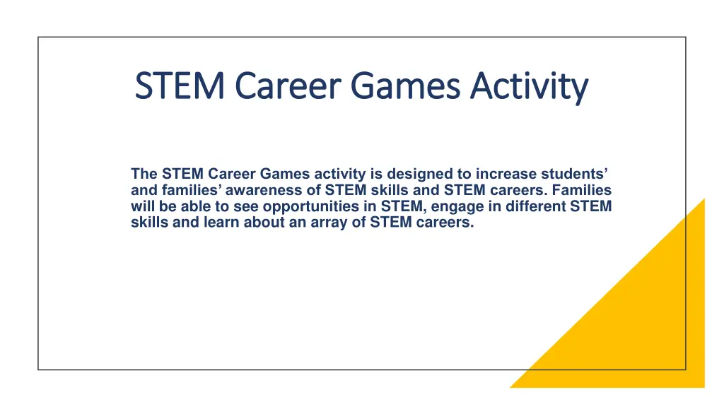 stem career games activity stem career games