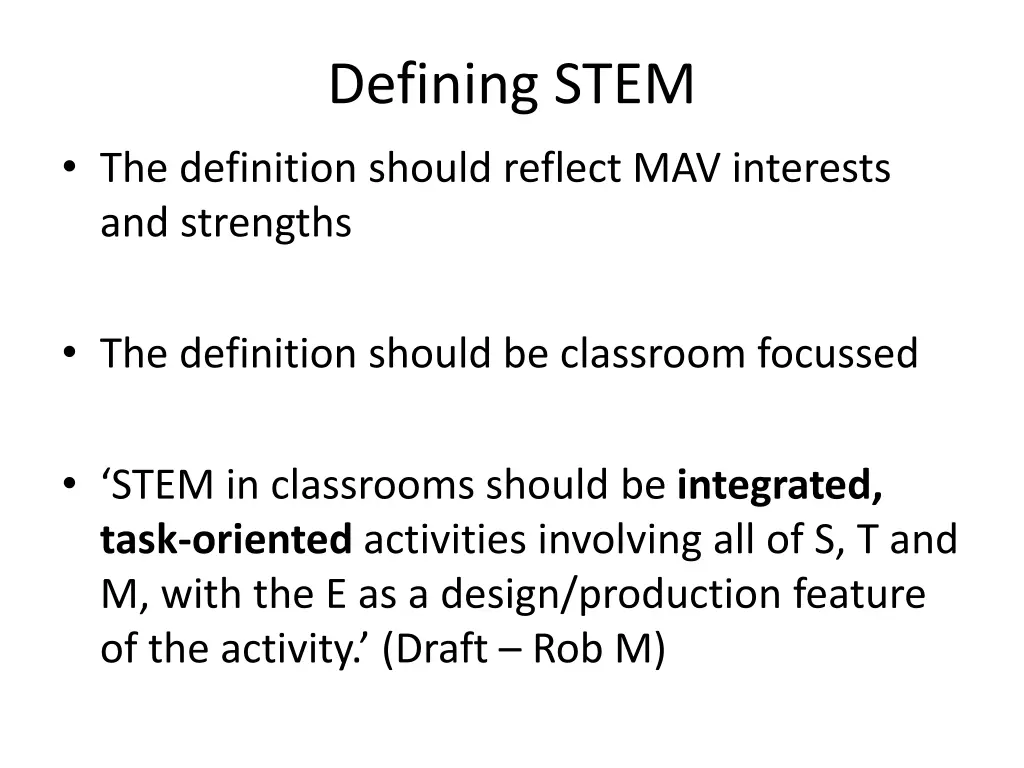 defining stem