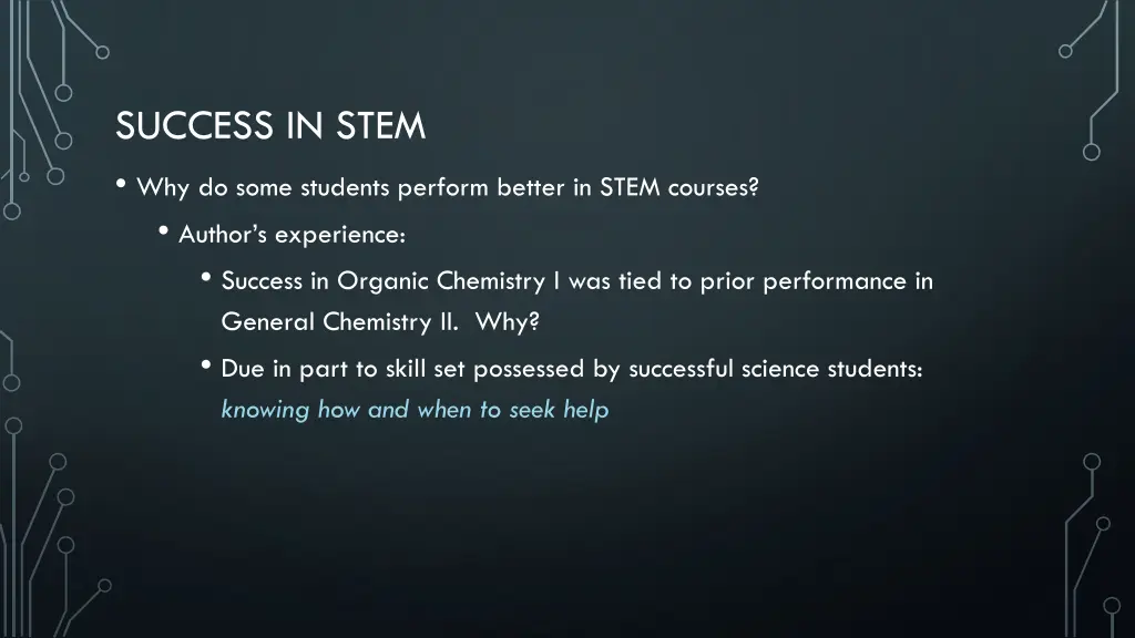 success in stem why do some students perform