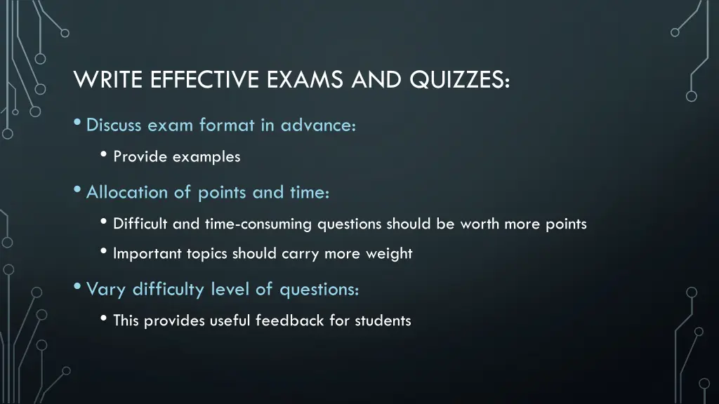 write effective exams and quizzes 2