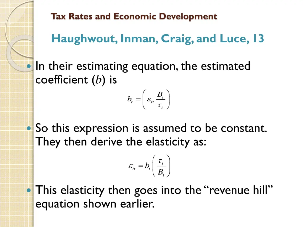 tax rates and economic development 28