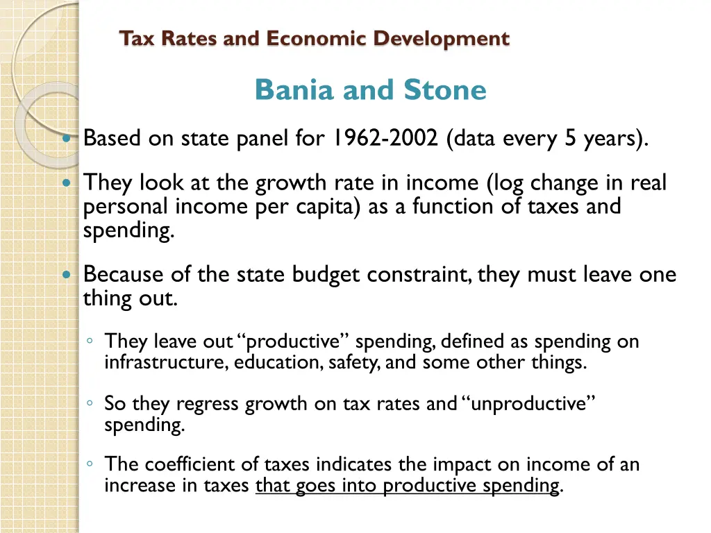 tax rates and economic development 4