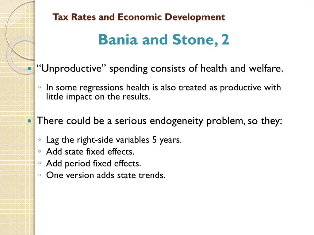 tax rates and economic development 5