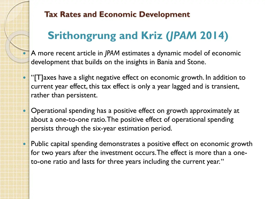 tax rates and economic development 6