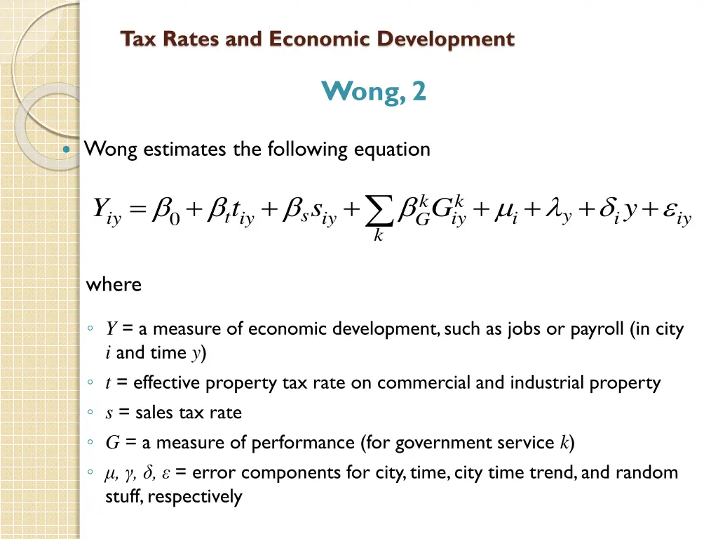 tax rates and economic development 9