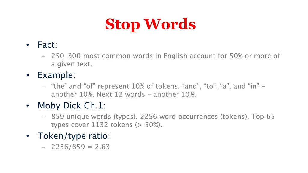 stop words