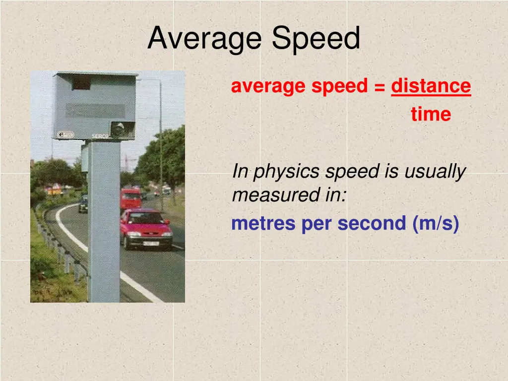 average speed