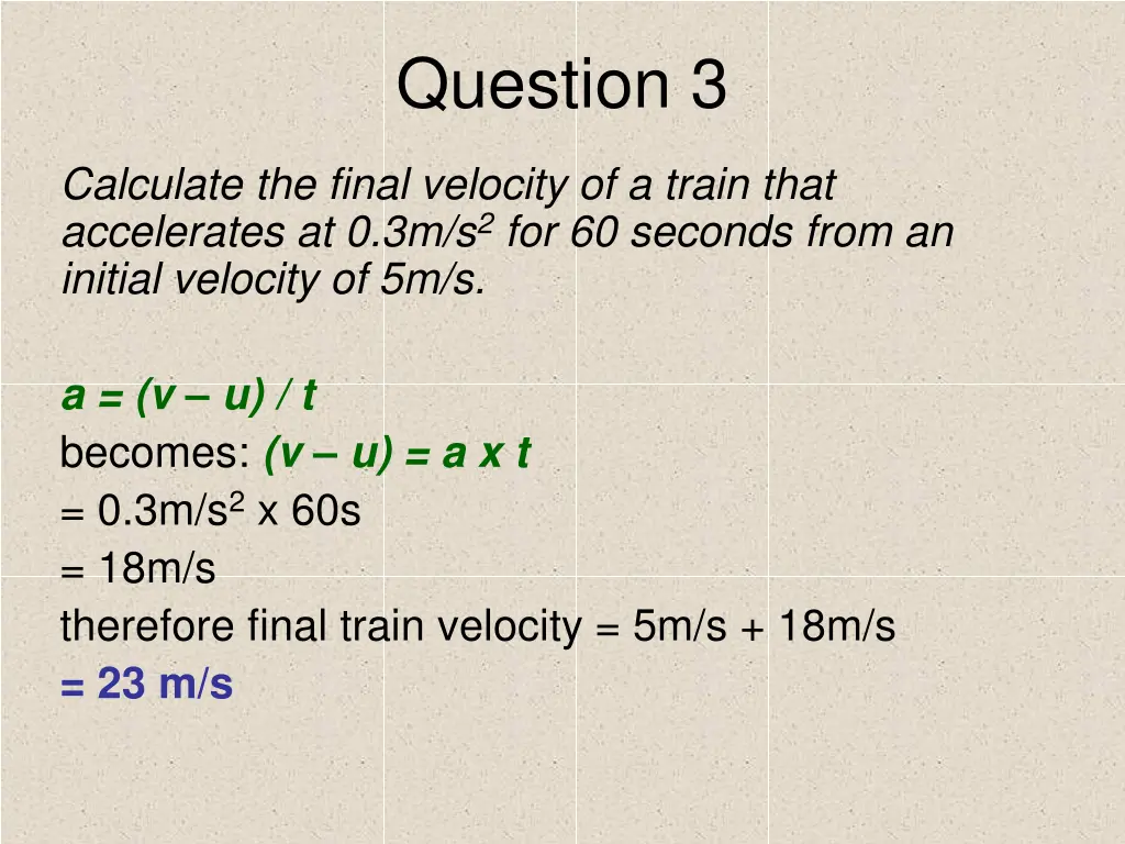 question 3 1