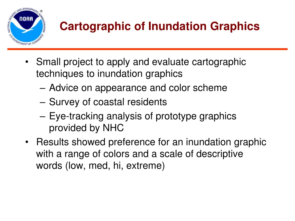 cartographic of inundation graphics