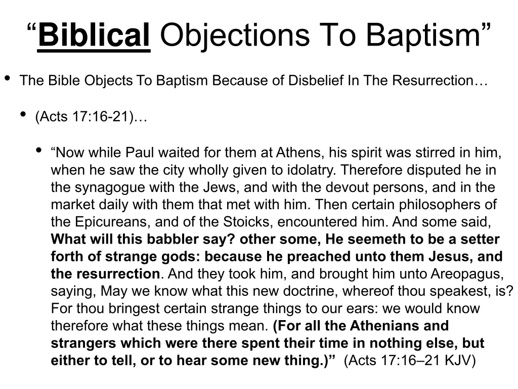 biblical objections to baptism 4