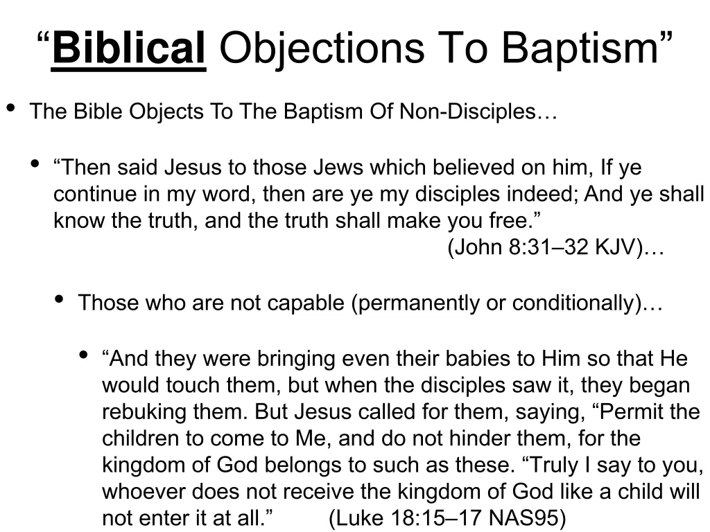 biblical objections to baptism 6