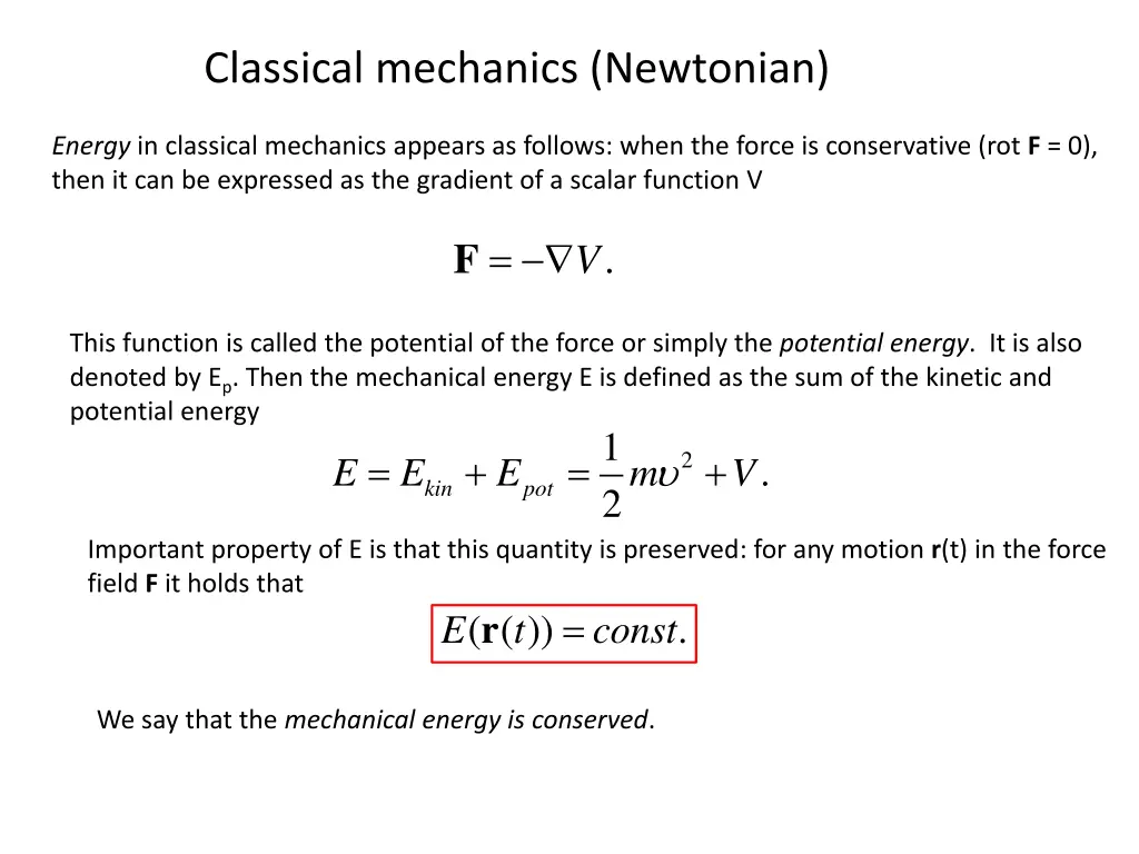 classical mechanics newtonian 4