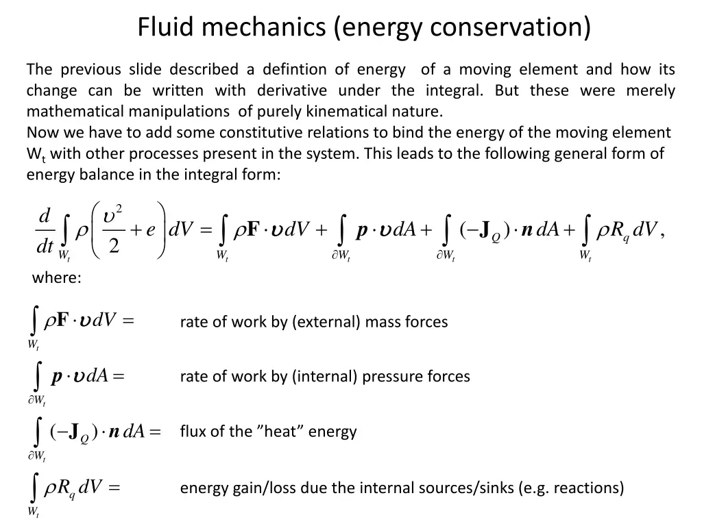 fluid mechanics energy conservation 1