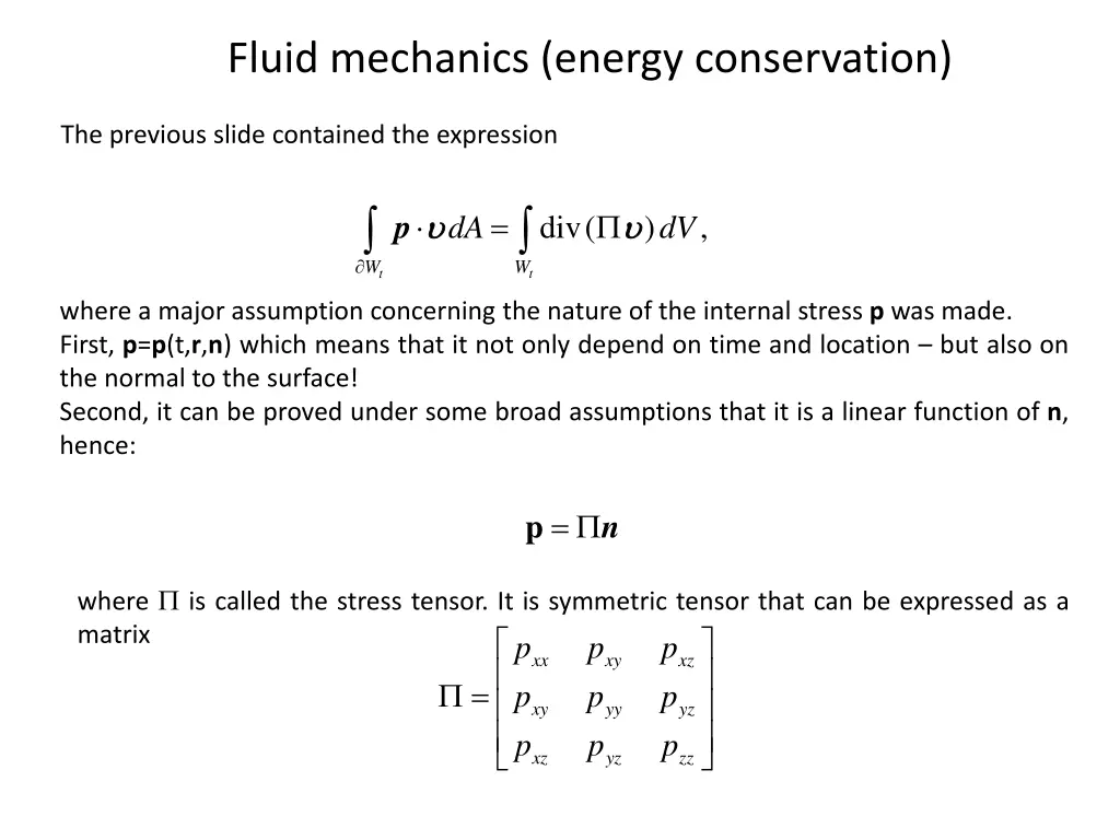 fluid mechanics energy conservation 3