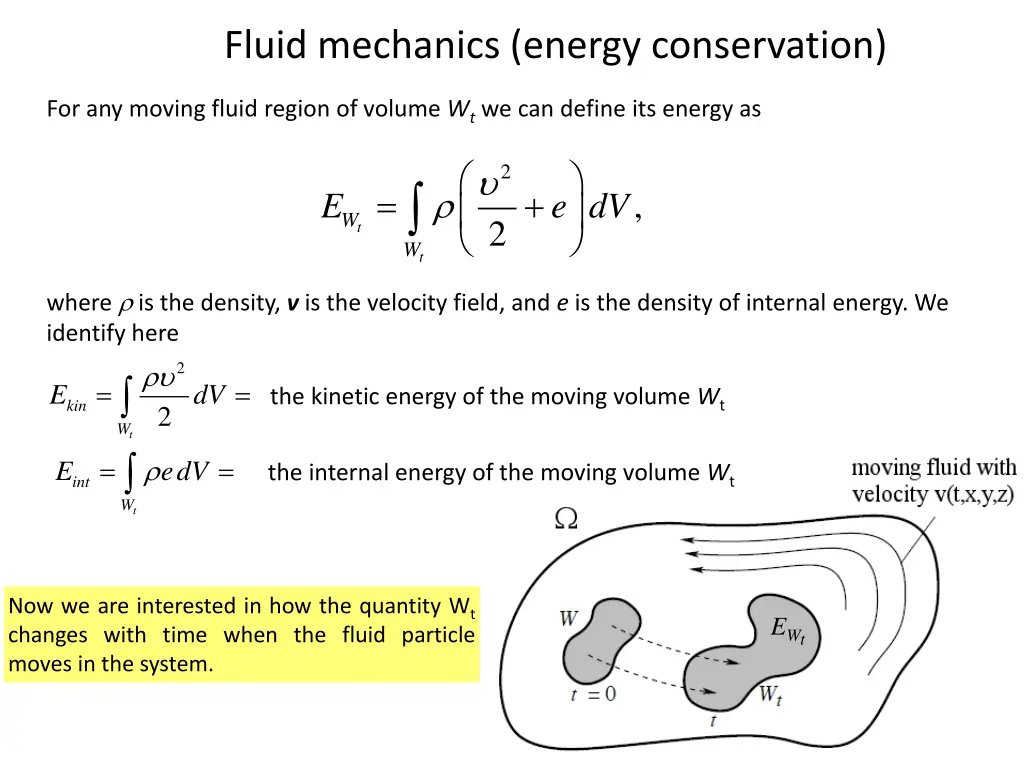 fluid mechanics energy conservation