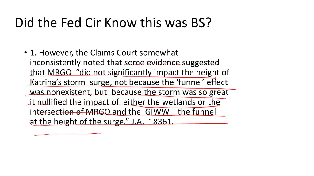 did the fed cir know this was bs