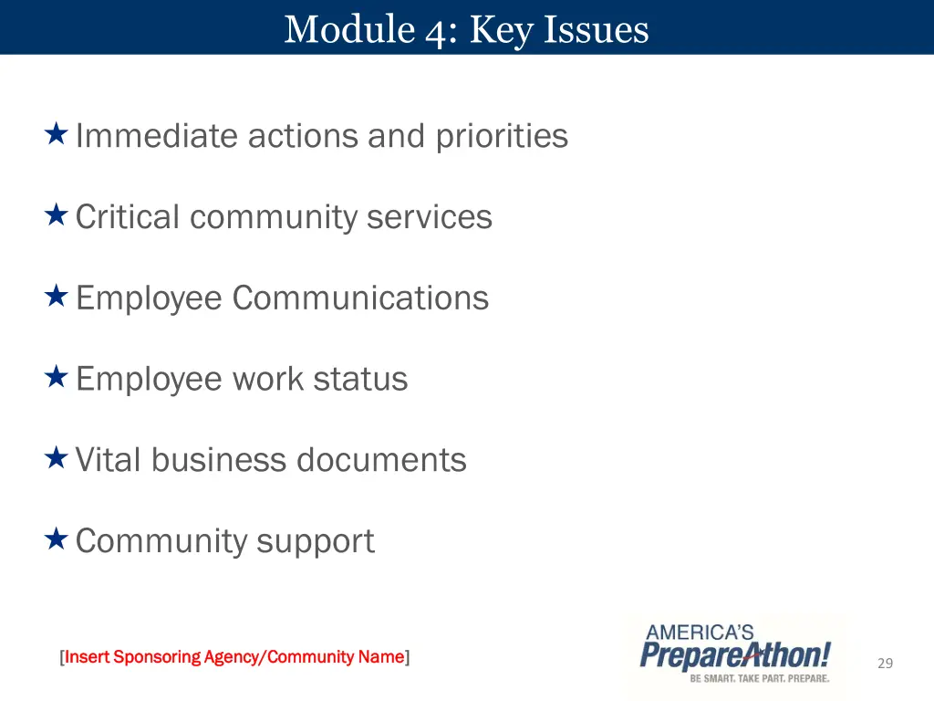 module 4 key issues