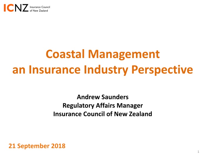 coastal management an insurance industry