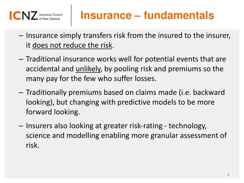 insurance fundamentals