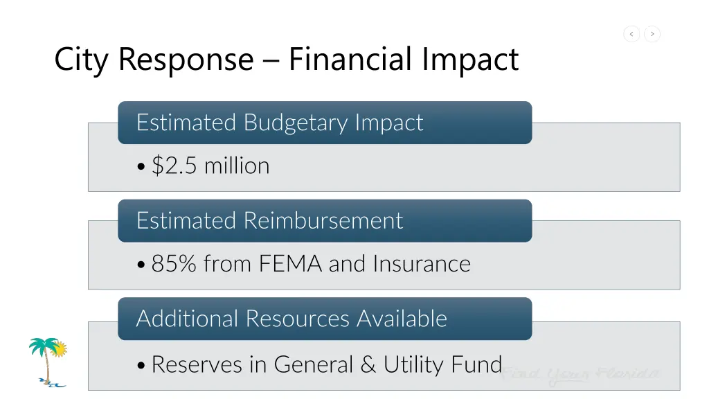 city response financial impact