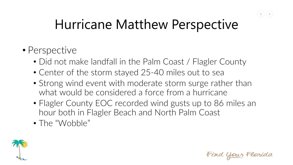 hurricane matthew perspective