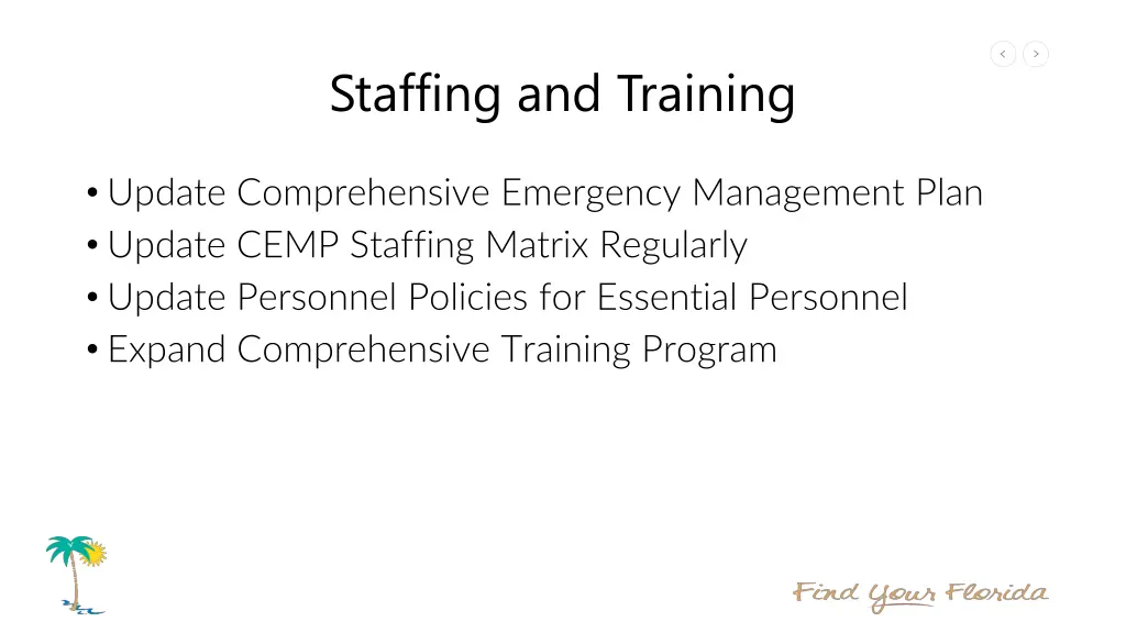 staffing and training