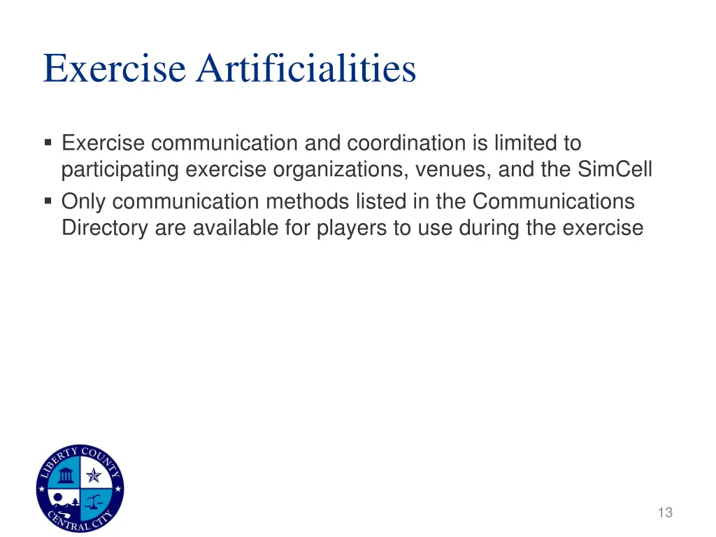 exercise artificialities