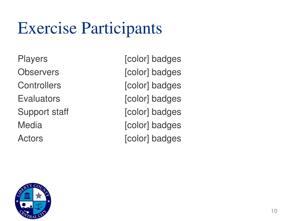 exercise participants