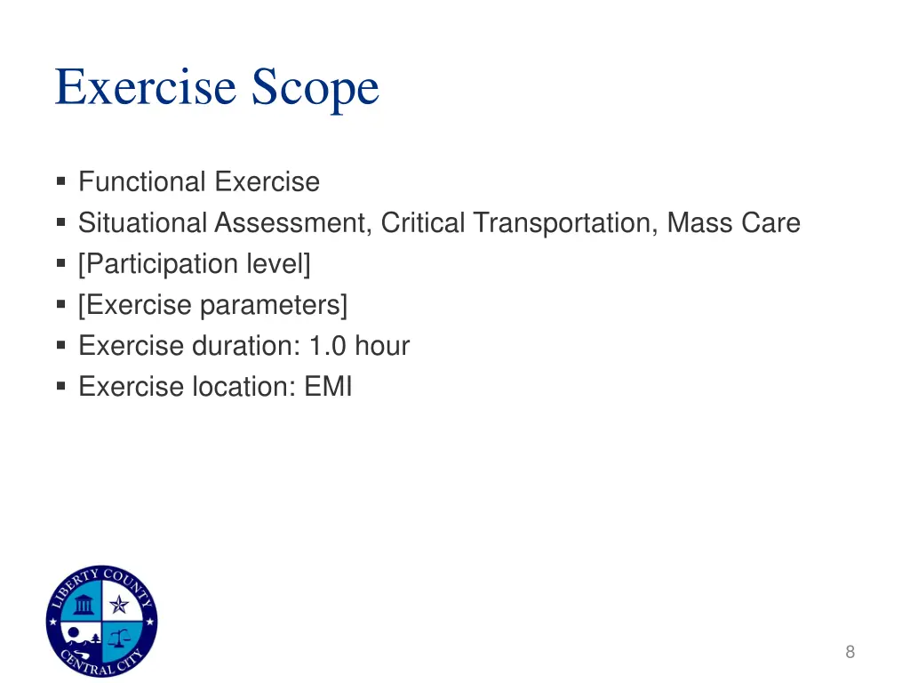 exercise scope