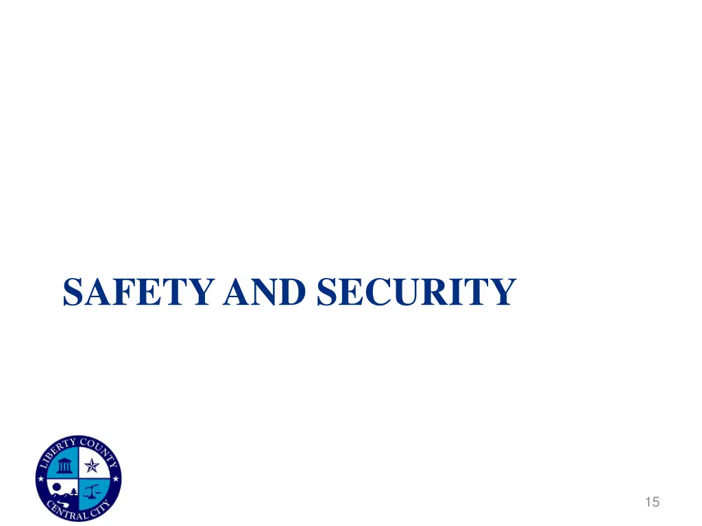 safety and security