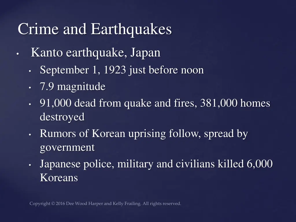 crime and earthquakes 1