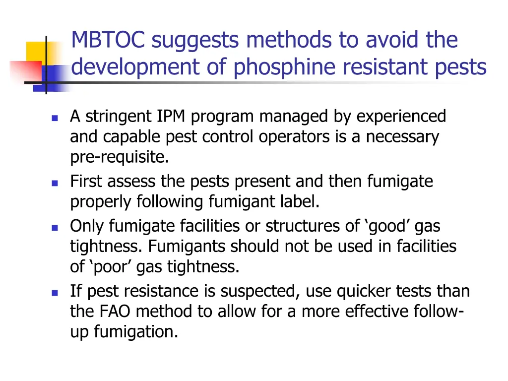 mbtoc suggests methods to avoid the development