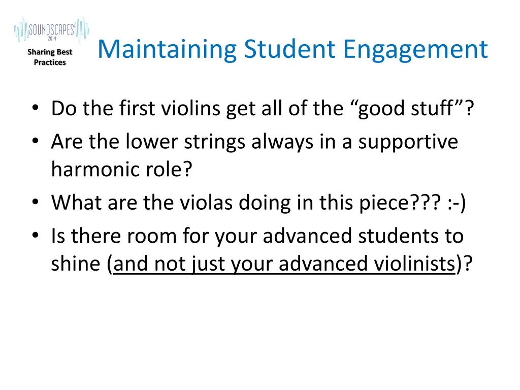 maintaining student engagement