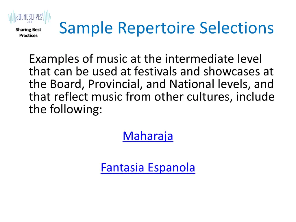 sample repertoire selections 2