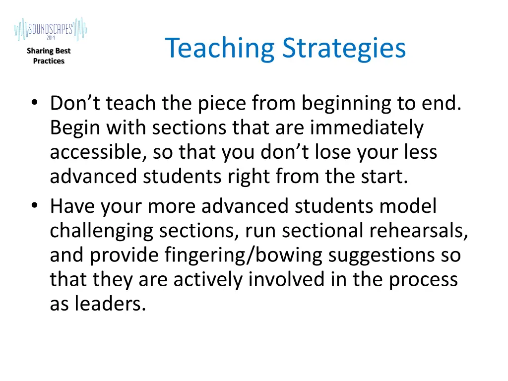 teaching strategies