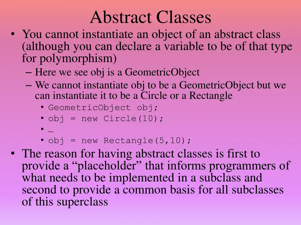 abstract classes 1