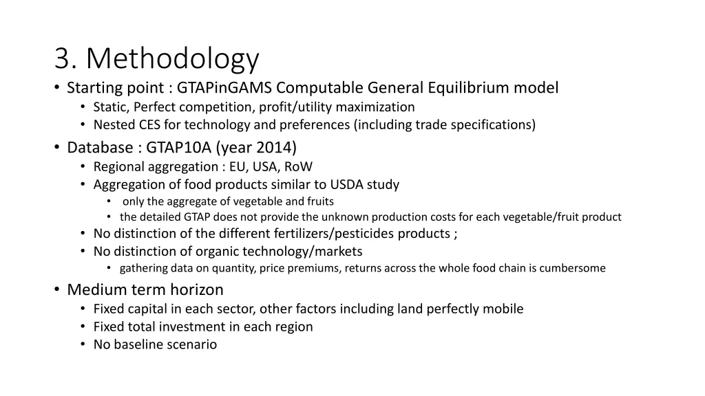 3 methodology starting point gtapingams