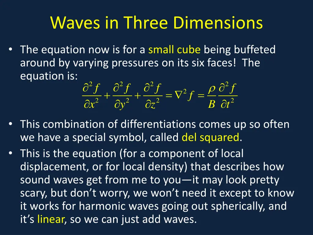 waves in three dimensions