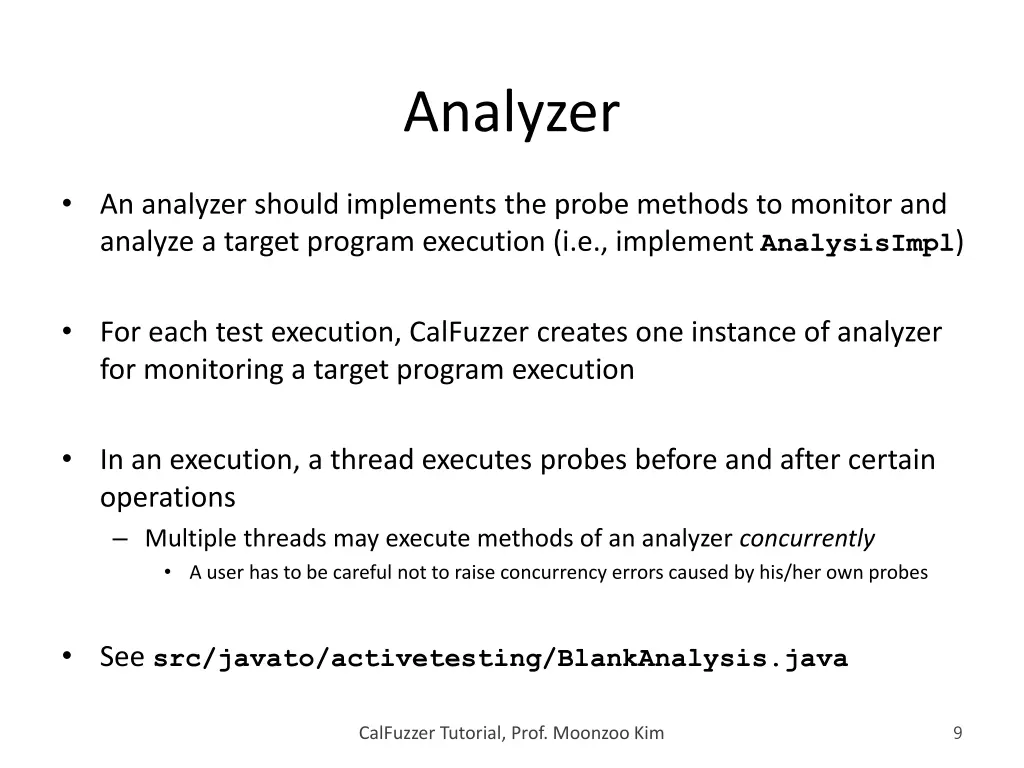 analyzer