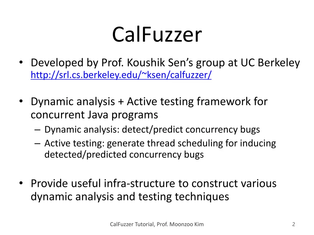 calfuzzer