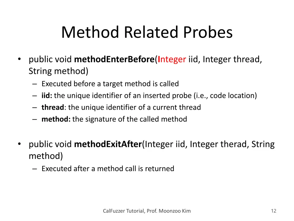 method related probes