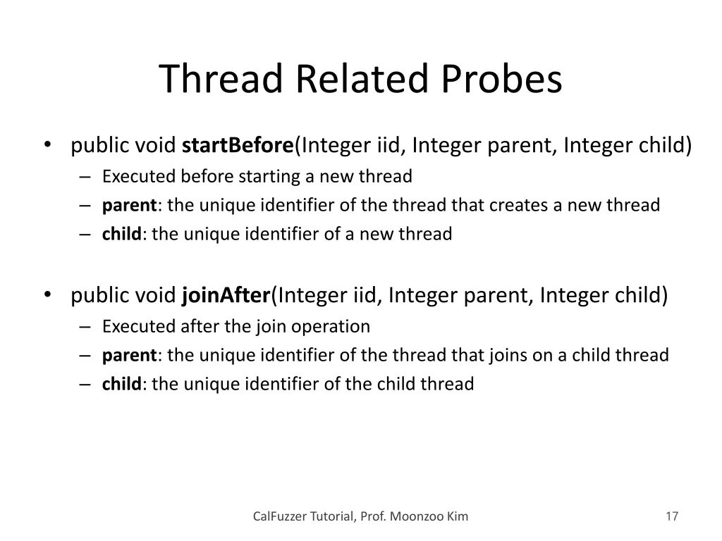 thread related probes