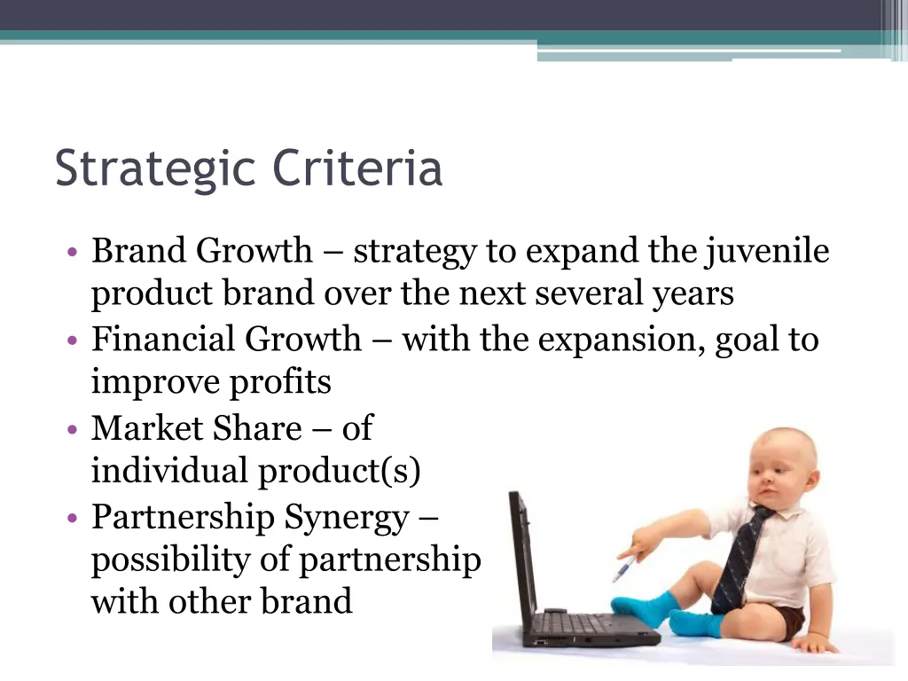 strategic criteria