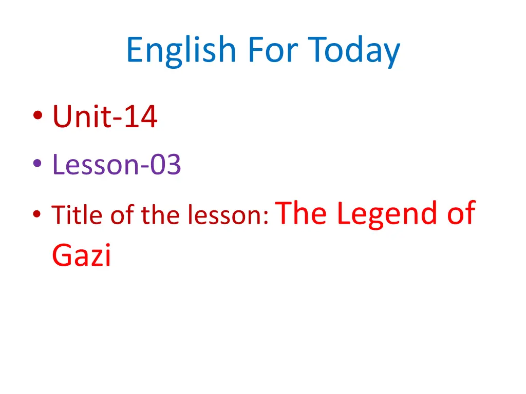 english for today