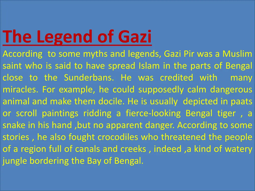 the legend of gazi according to some myths