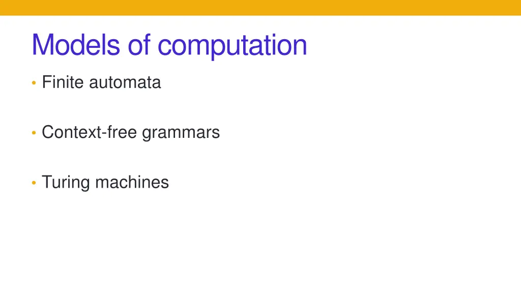 models of computation